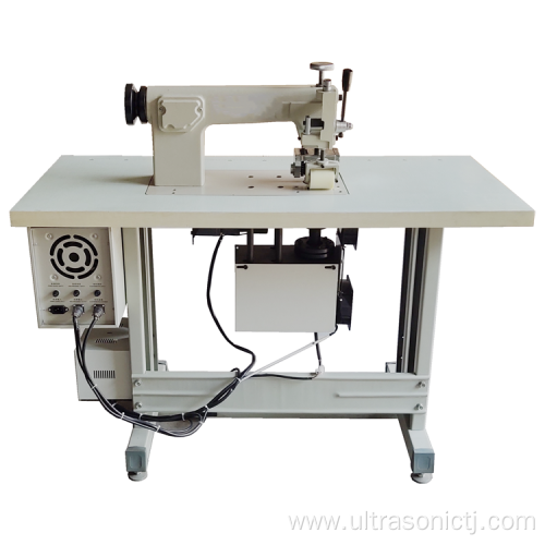 Speed control and high efficiency ultrasonic non-woven embossing and sewing machine